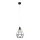 Sietynas KARO 1xE27/15W/230V juoda