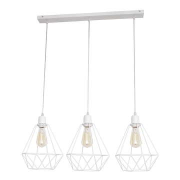 Sietynas KARO 3xE27/15W/230V balta