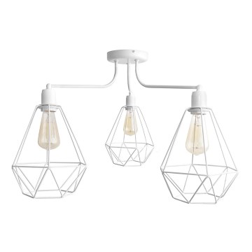 Sietynas KARO 3xE27/15W/230V balta