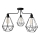 Sietynas KARO 3xE27/15W/230V juoda