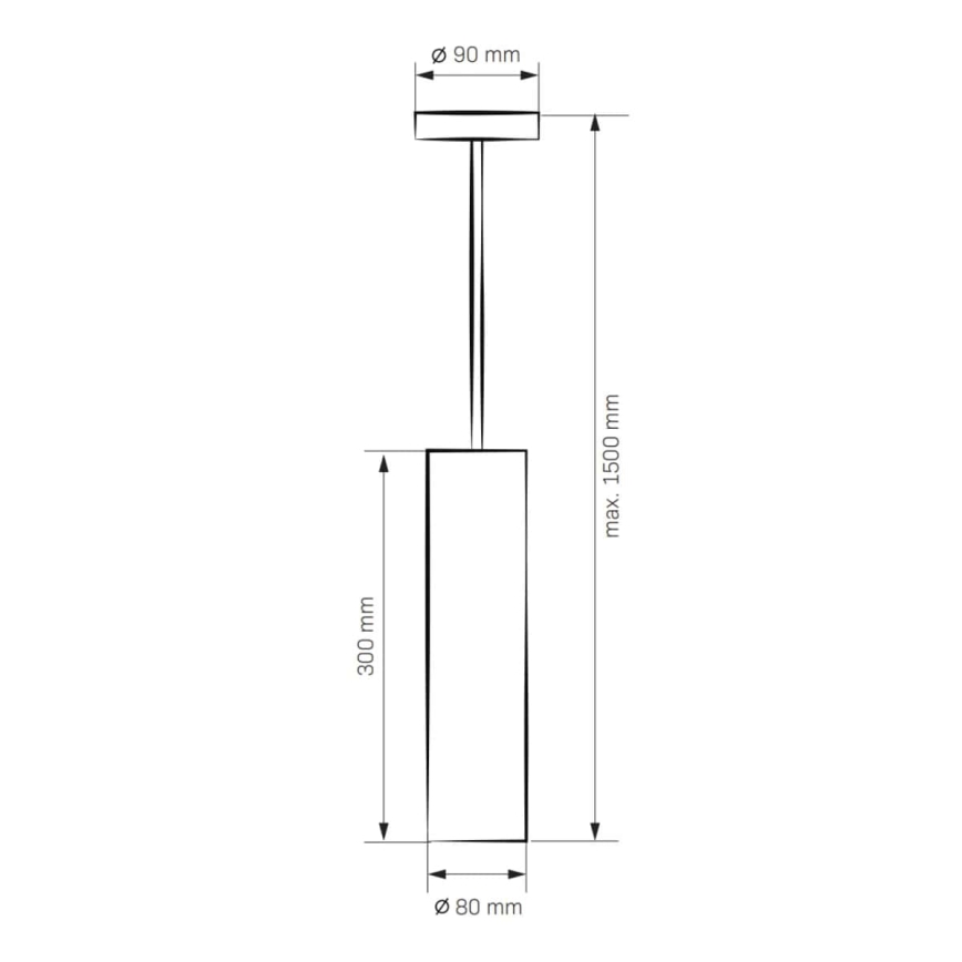Sietynas LATI 1xGU10/8W/230V juoda