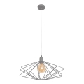 Sietynas SATURN 1xE27/15W/230V pilka