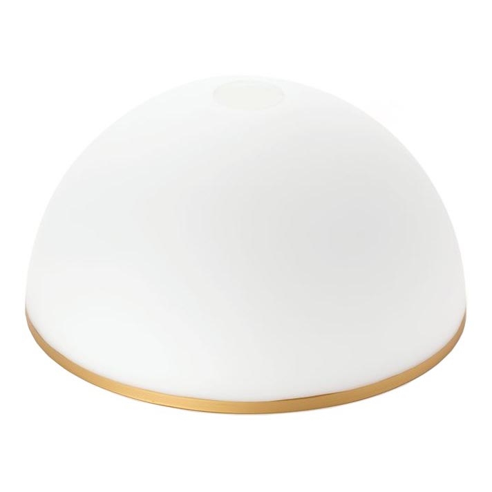 Sietyno ir toršero pakaitinis stiklas OLD LAMP E27 diametras 30 cm balta/auksas