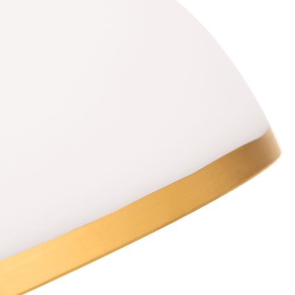 Sietyno ir toršero pakaitinis stiklas OLD LAMP E27 diametras 30 cm balta/auksas
