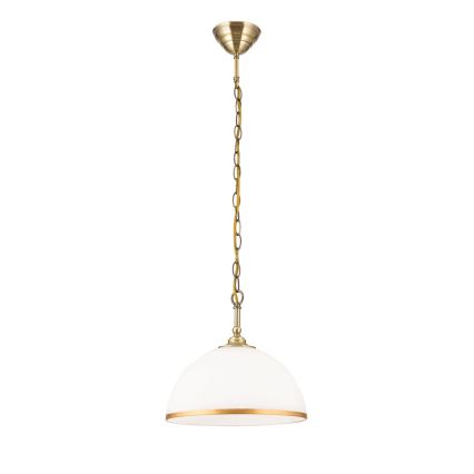 Sietyno ir toršero pakaitinis stiklas OLD LAMP E27 diametras 30 cm balta/auksas