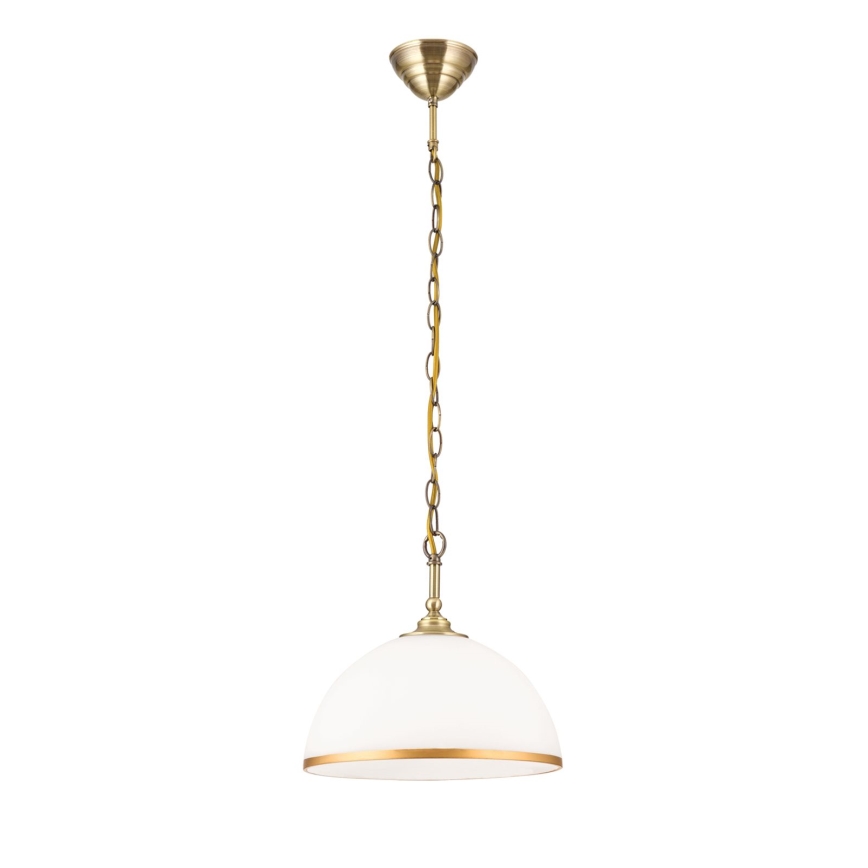 Sietyno ir toršero pakaitinis stiklas OLD LAMP E27 diametras 30 cm balta/auksas
