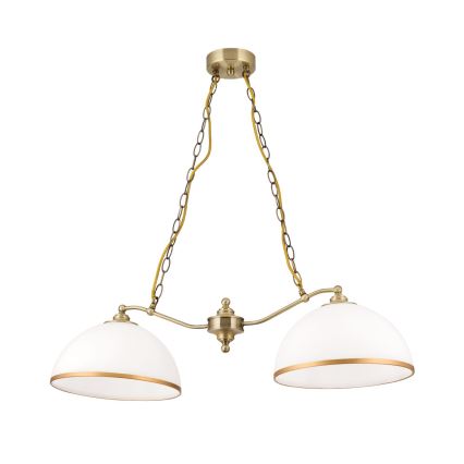 Sietyno ir toršero pakaitinis stiklas OLD LAMP E27 diametras 30 cm balta/auksas