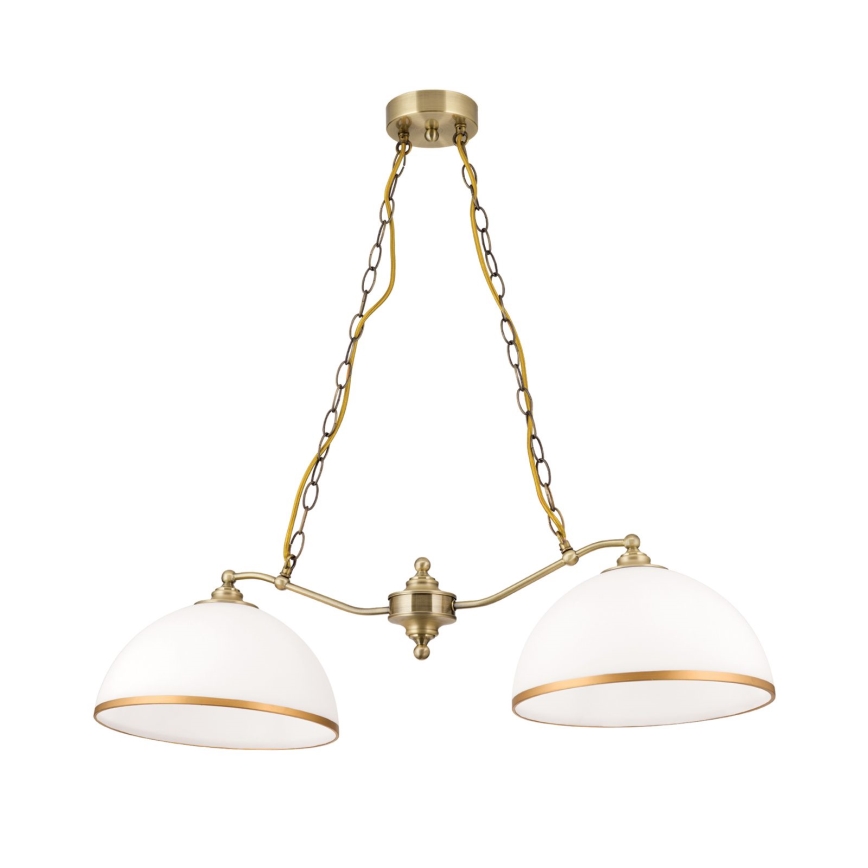 Sietyno ir toršero pakaitinis stiklas OLD LAMP E27 diametras 30 cm balta/auksas