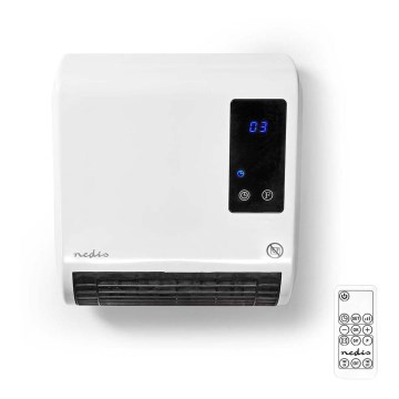 Šildytuvas su LED ekranu ir termostatu 2000W/230V IP22 + nuotolinis valdymas