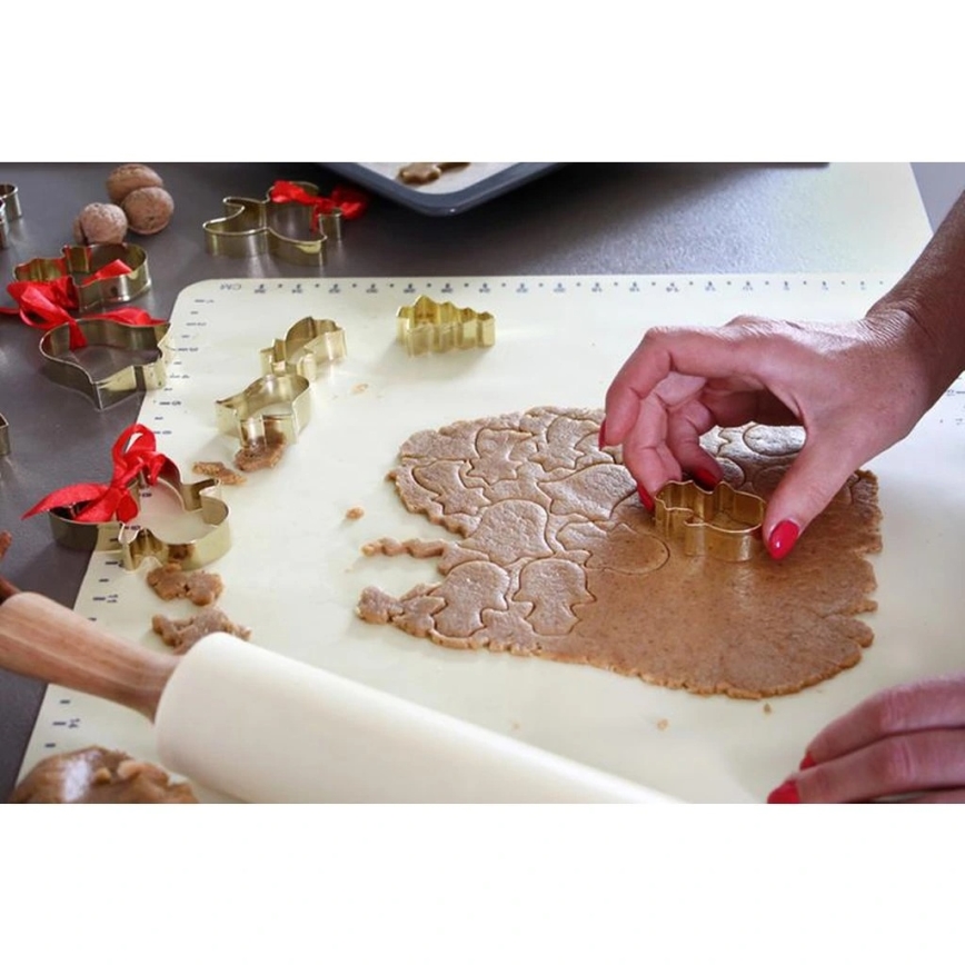 Silikoninis virtuvinis kočėlas TORO 52x42 cm kreminis