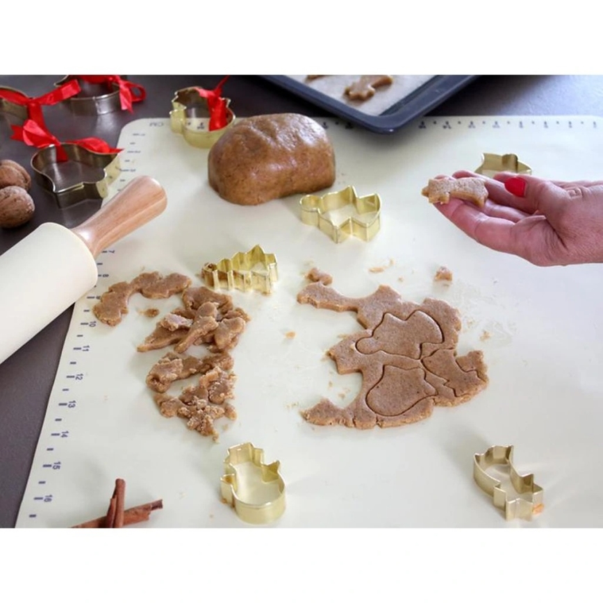 Silikoninis virtuvinis kočėlas TORO 52x42 cm kreminis