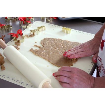 Silikoninis virtuvinis kočėlas TORO 52x42 cm kreminis