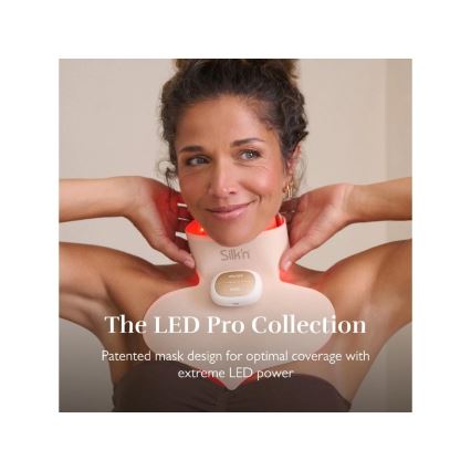 Silk’n - LED terapinė krūtinės kaukė LED/5V smėlinė