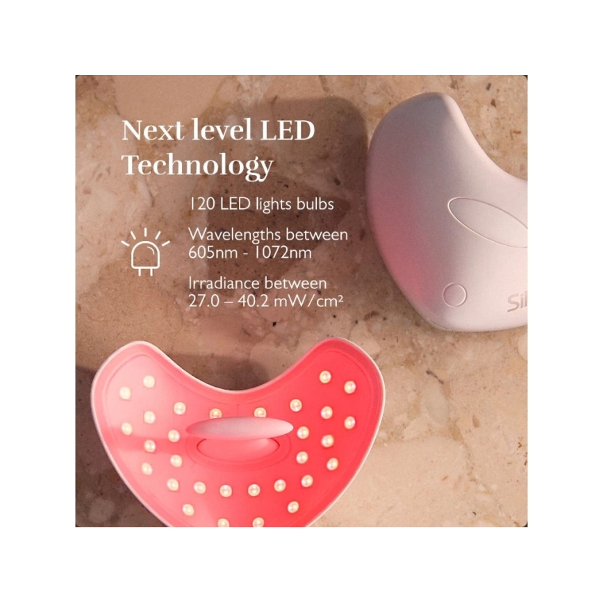 Silk’n - LED terapinė lūpų kaukė LED/5V 500 mAh smėlinė