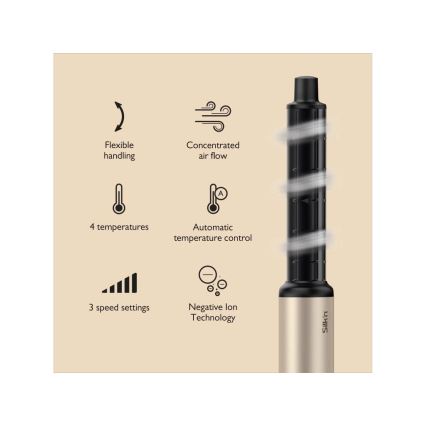 Silk’n - Plaukų džiovintuvas SILKYAIR FLEX 230V juoda/auksinė