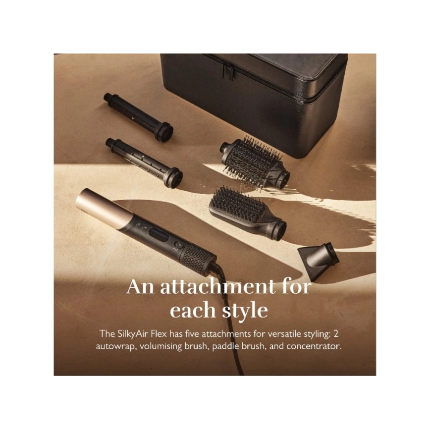Silk’n - Plaukų džiovintuvas SILKYAIR FLEX 230V juodas/auksinis