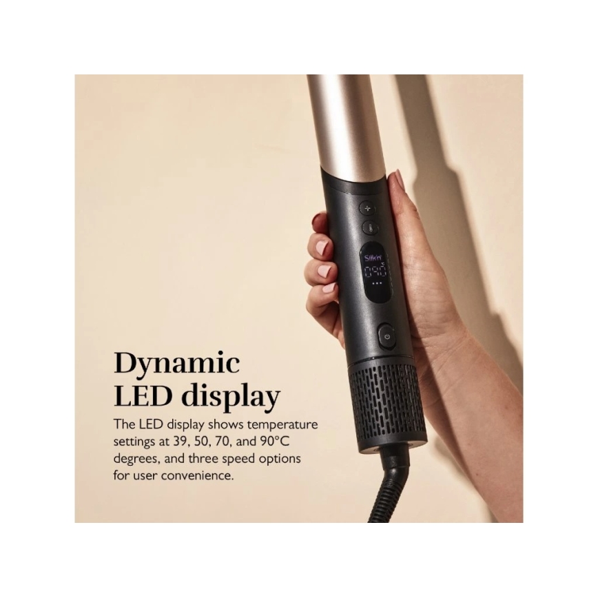 Silk’n - Plaukų džiovintuvas SILKYAIR FLEX 230V juodas/auksinis