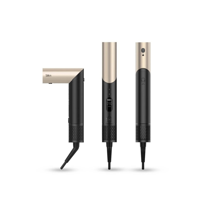 Silk’n - Plaukų džiovintuvas SILKYAIR FLEX 230V juodas/auksinis