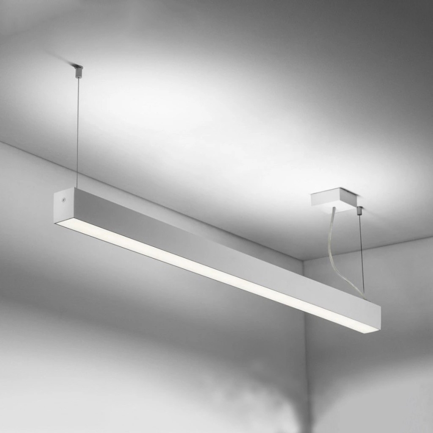 Sinclair - LED lubinis šviestuvas LSM LED/40W/230V 3000K/4000K/5000K 120 cm sidabras