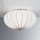 SIRU - Lubinis šviestuvas GIOVE 2xE14/40W/230V diametras 29 cm matinis chromas/balta Venecijos stiklas