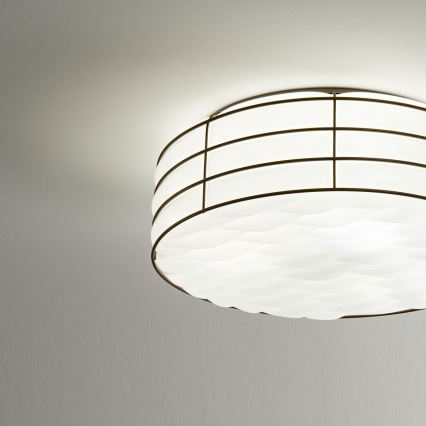 SIRU - Lubinis šviestuvas TAMIS 3xE14/40W/230V juoda/balta Venecijos stiklas