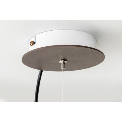 SIRU - Pakabinamas sietynas TERRA 1xE27/60W/230V juoda/permatoma Venecijos stiklas