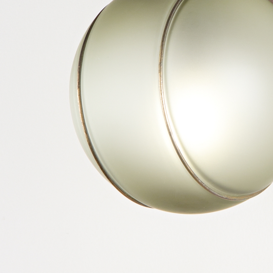 SIRU - Sieninis šviestuvas FLORET 1xE14/40W/230V ruda/pilka Venecijos stiklas