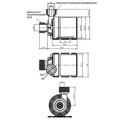 Siurblys 24 V, 800 l/val.