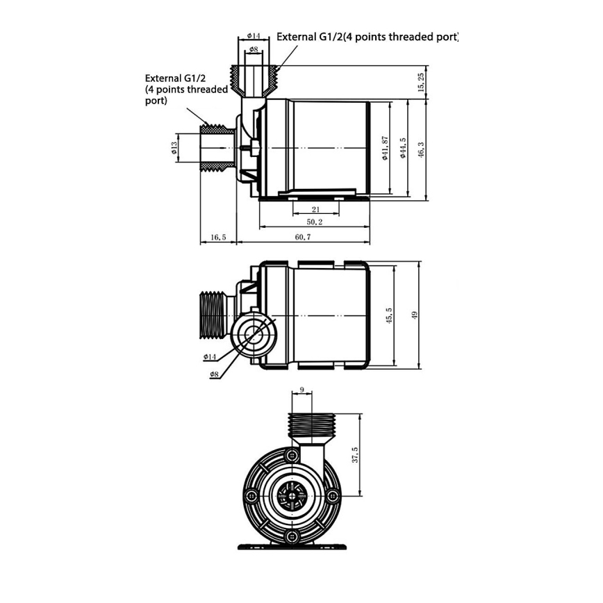 Siurblys 24 V, 800 l/val.