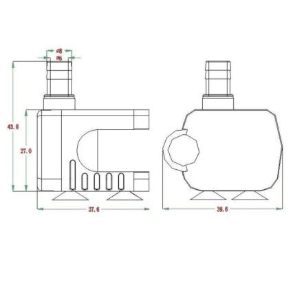 Siurblys 5-12V 200l/hod