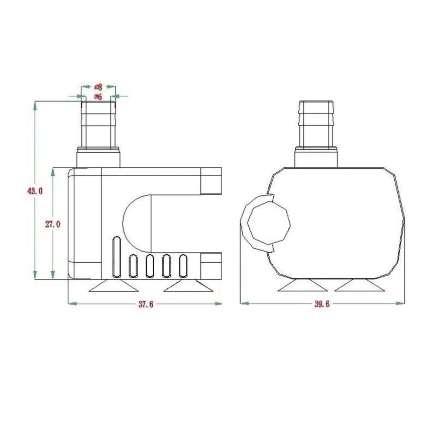 Siurblys 5-12V 200l/hod