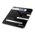 Skaitmeninės asmeninės svarstyklės su LCD ekranu 2xAAA juoda