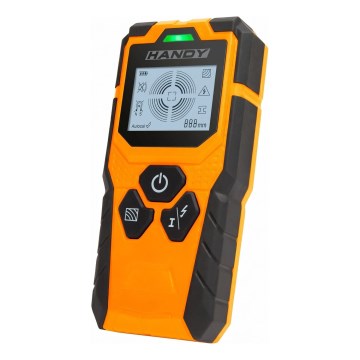 Skaitmeninis daugiafunkcinis detektorius 9 V (1x6LR61) IP54, oranžinis