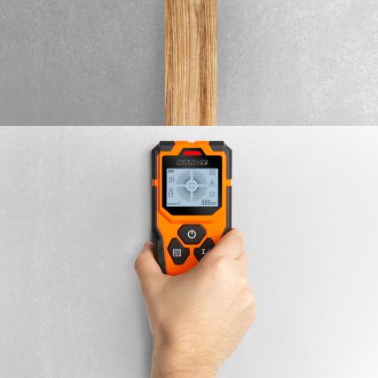 Skaitmeninis daugiafunkcinis detektorius 9 V (1x6LR61) IP54, oranžinis