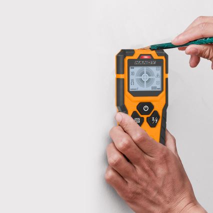 Skaitmeninis daugiafunkcinis detektorius 9 V (1x6LR61) IP54, oranžinis