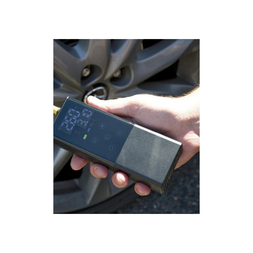 Skaitmeninis kišeninis kompresorius 4000 mAh 5V juoda