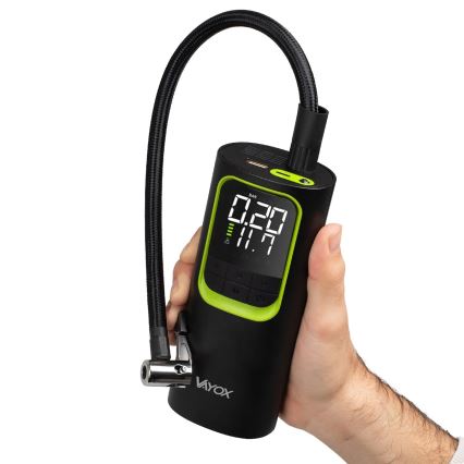 Skaitmeninis kišeninis kompresorius 5V 8000 mAh juodas