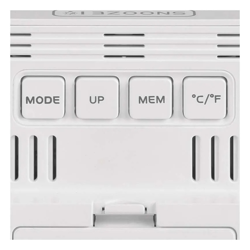 Skaitmeninis termometras su drėgmės matuokliu 1xAA baltas