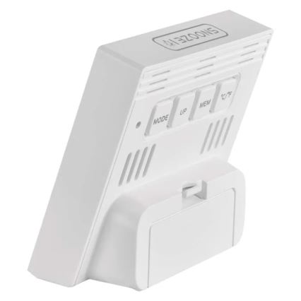 Skaitmeninis termometras su drėgmės matuokliu 1xAA baltas