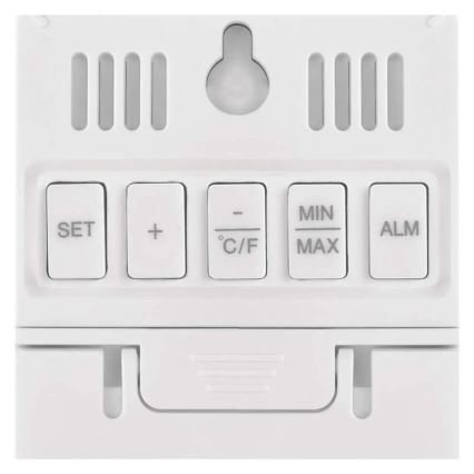 Skaitmeninis termometras su drėgmės matuokliu 2xAAA baltas