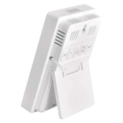 Skaitmeninis termometras su drėgmės matuokliu 2xAAA baltas