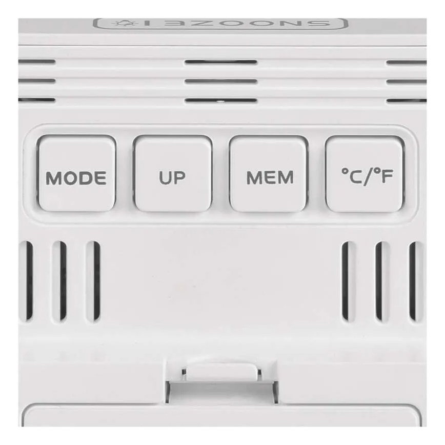 Skaitmeninis termometras su higrometru 1xAA baltas