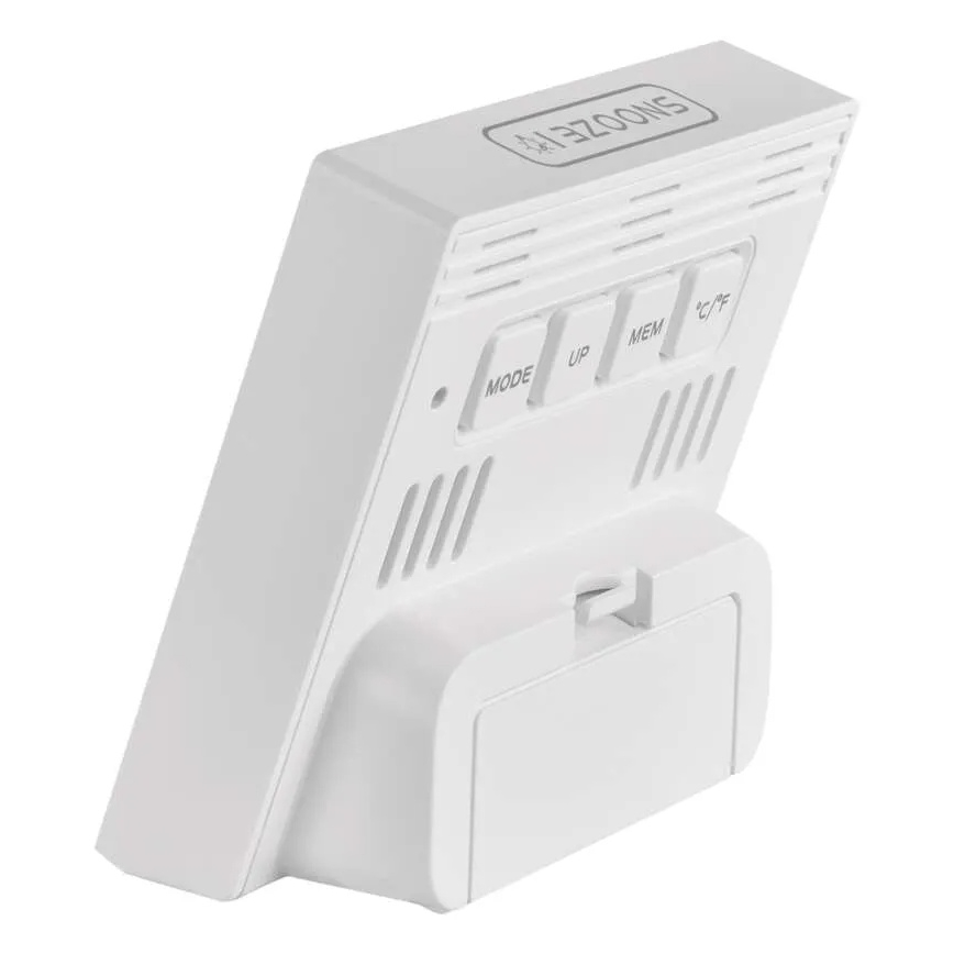 Skaitmeninis termometras su higrometru 1xAA baltas