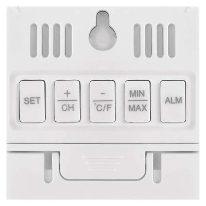 Skaitmeninis termometras su higrometru, 2xAAA, baltas