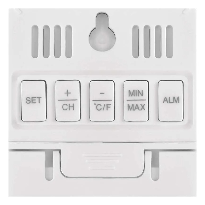 Skaitmeninis termometras su higrometru, 2xAAA, baltas