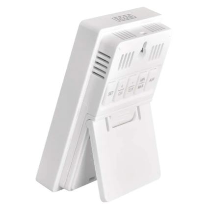 Skaitmeninis termometras su higrometru, 2xAAA, baltas