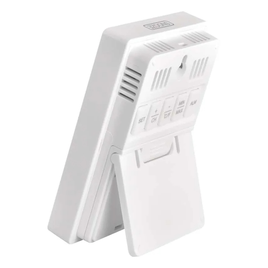 Skaitmeninis termometras su higrometru, 2xAAA, baltas