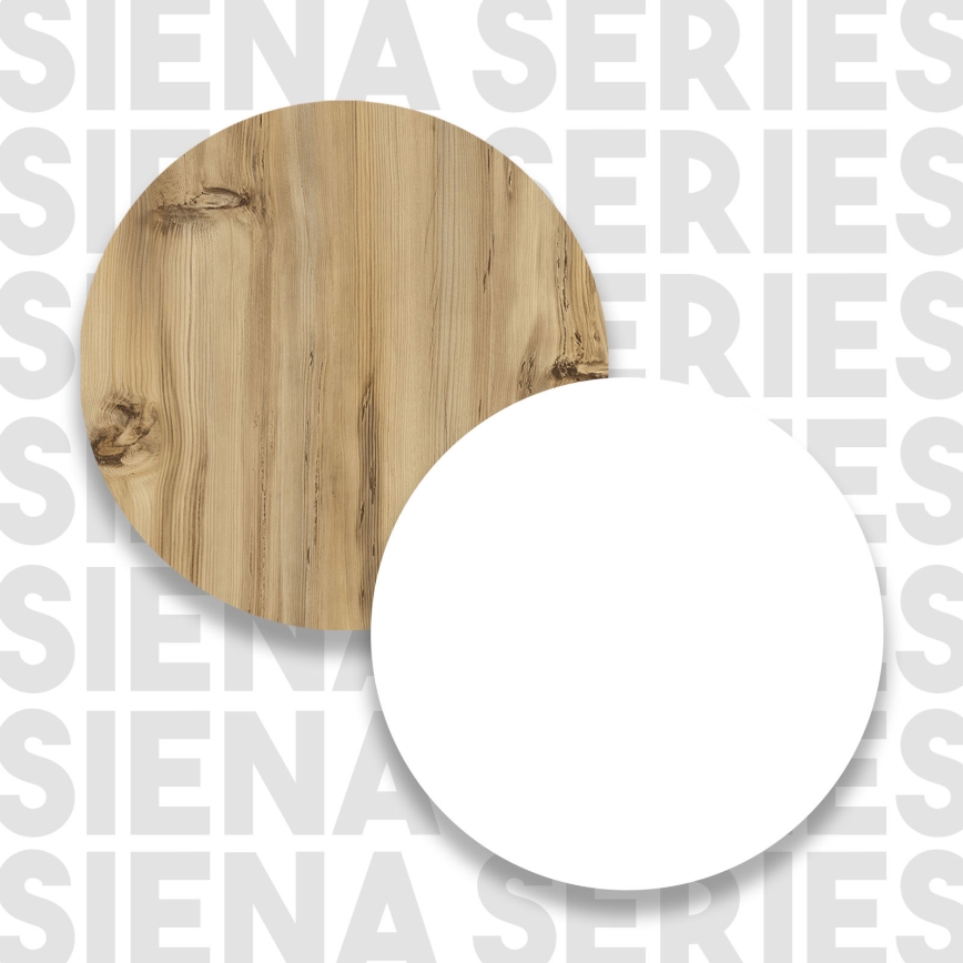 Skalbimo mašinos spintelė su sandėliavimo vieta 88,3x93,5 cm balta/graikinis riešutas