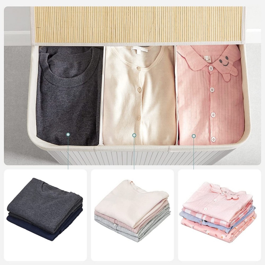 Skalbinių krepšys GUS baltas