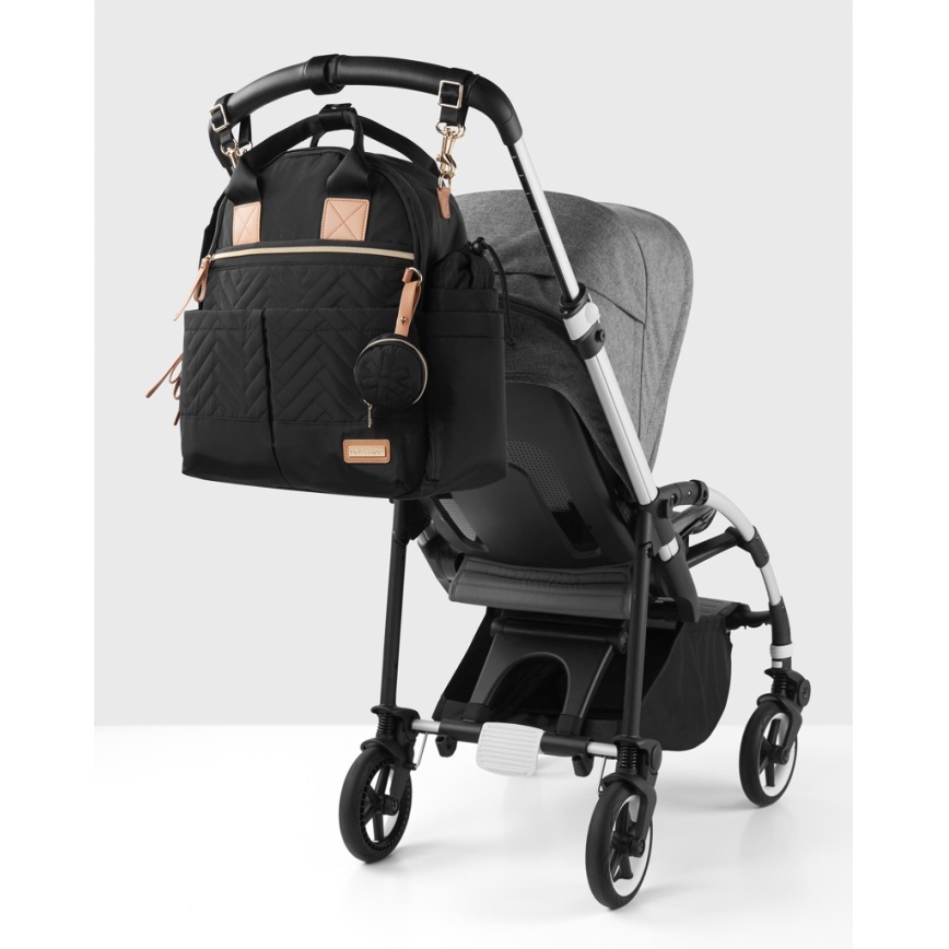 Skip Hop - 6in1 keičiamų daiktų kuprinė vežimėliui SUITE SET juoda